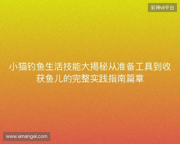 小猫钓鱼生活技能大揭秘从准备工具到收获鱼儿的完整实践指南篇章